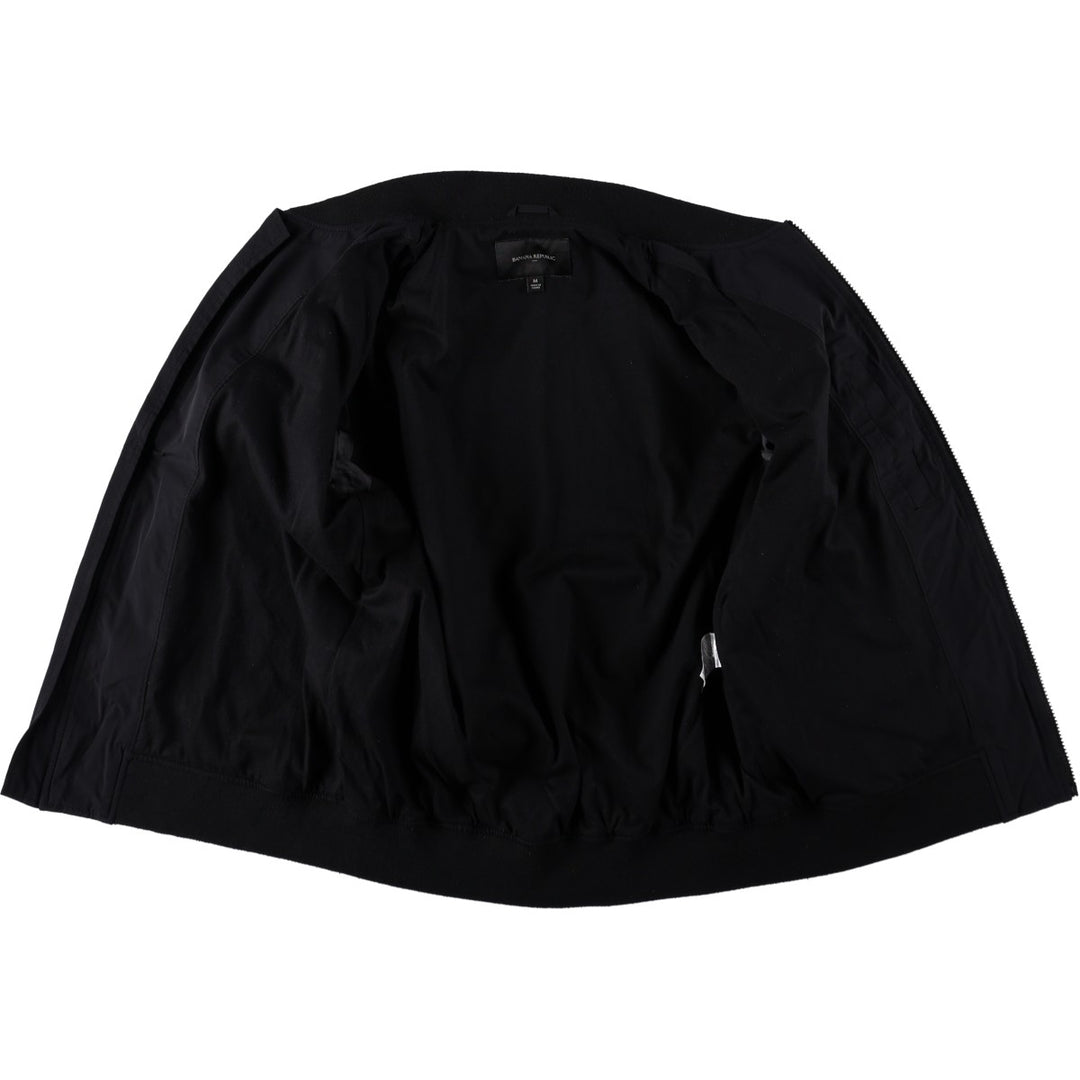Banana Republic MA-1 type military jacket, men's size M equivalent. Nylon black type Vintage Second Hand
