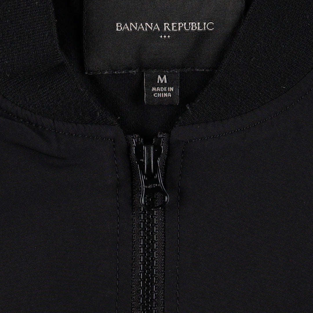 Banana Republic MA-1 type military jacket, men's size M equivalent. Nylon black type Vintage Second Hand