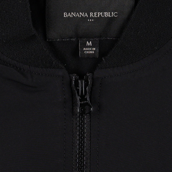 Banana Republic MA-1 type military jacket, men's size M equivalent. Nylon black type Vintage Second Hand