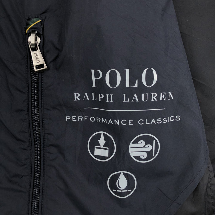 Ralph Lauren POLO RALPH LAUREN Balmacaan Coat (Men's Size M) polyester navy blue type Vintage Second Hand