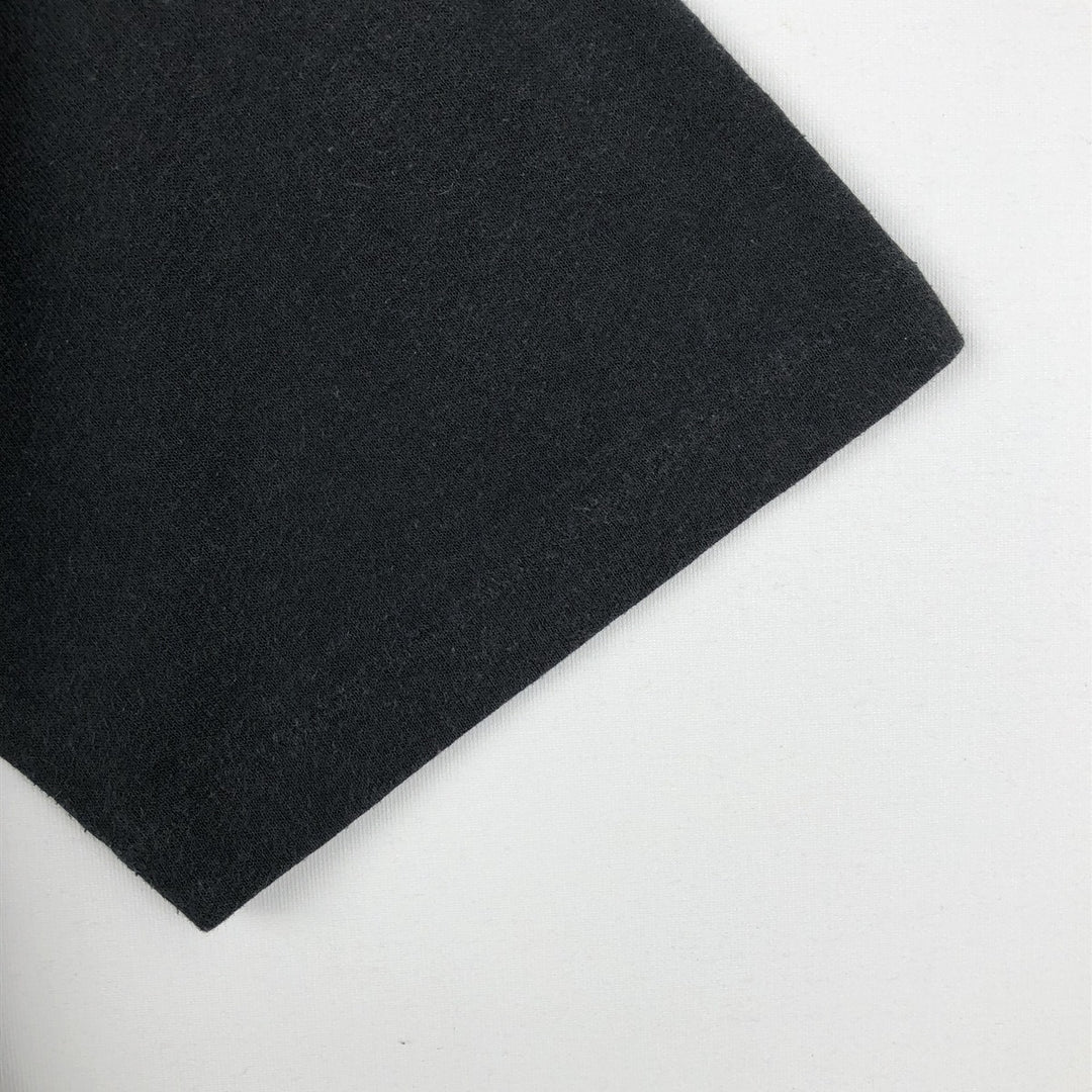 90'S Russell Plain T-Shirt, Made in USA, Men's Size M (Equivalent), Vintage polyester black type Vintage Second Hand