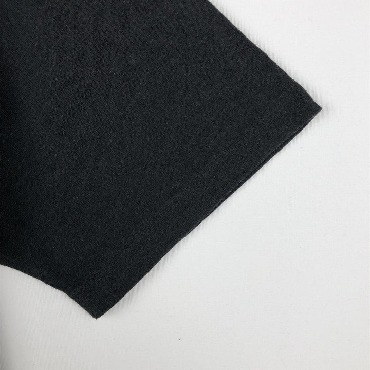 90'S Russell Plain T-Shirt, Made in USA, Men's Size M (Equivalent), Vintage polyester black type Vintage Second Hand