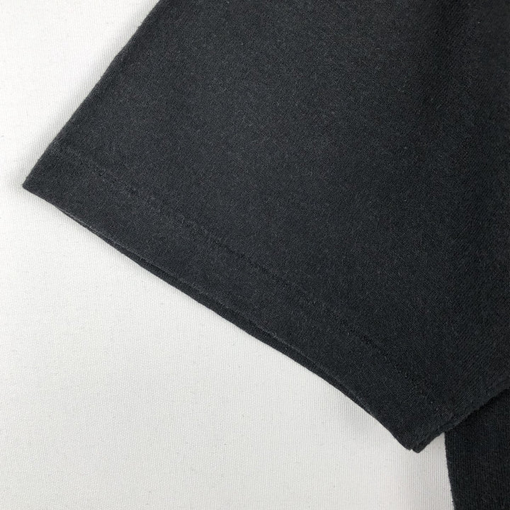 90'S Russell Plain T-Shirt, Made in USA, Men's Size M (Equivalent), Vintage polyester black type Vintage Second Hand