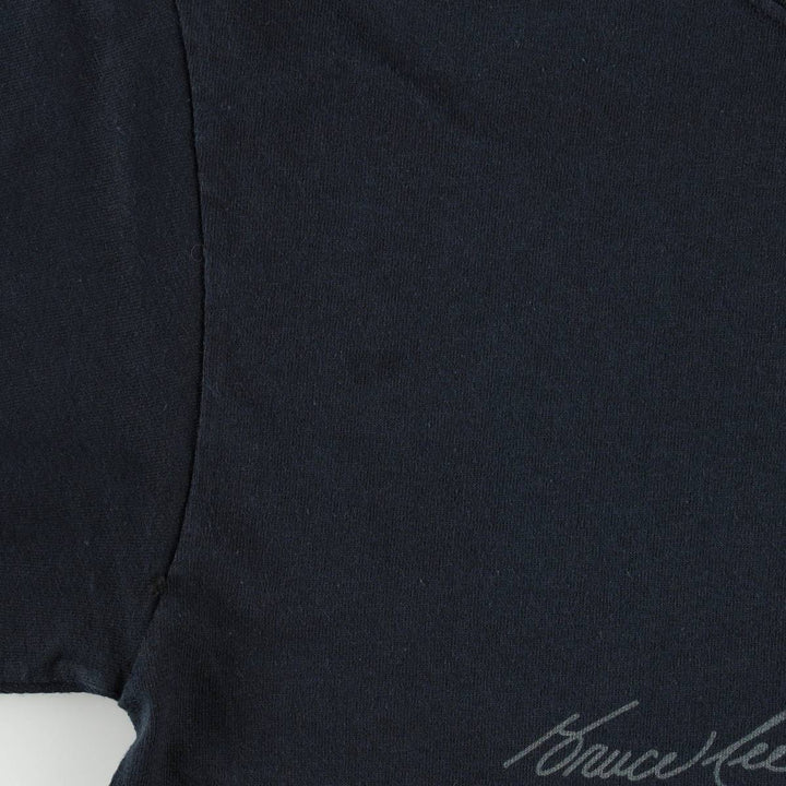 Gildan Bruce Lee Photo T-Shirt, Women's Size S (approx.) cotton black type Vintage Second Hand