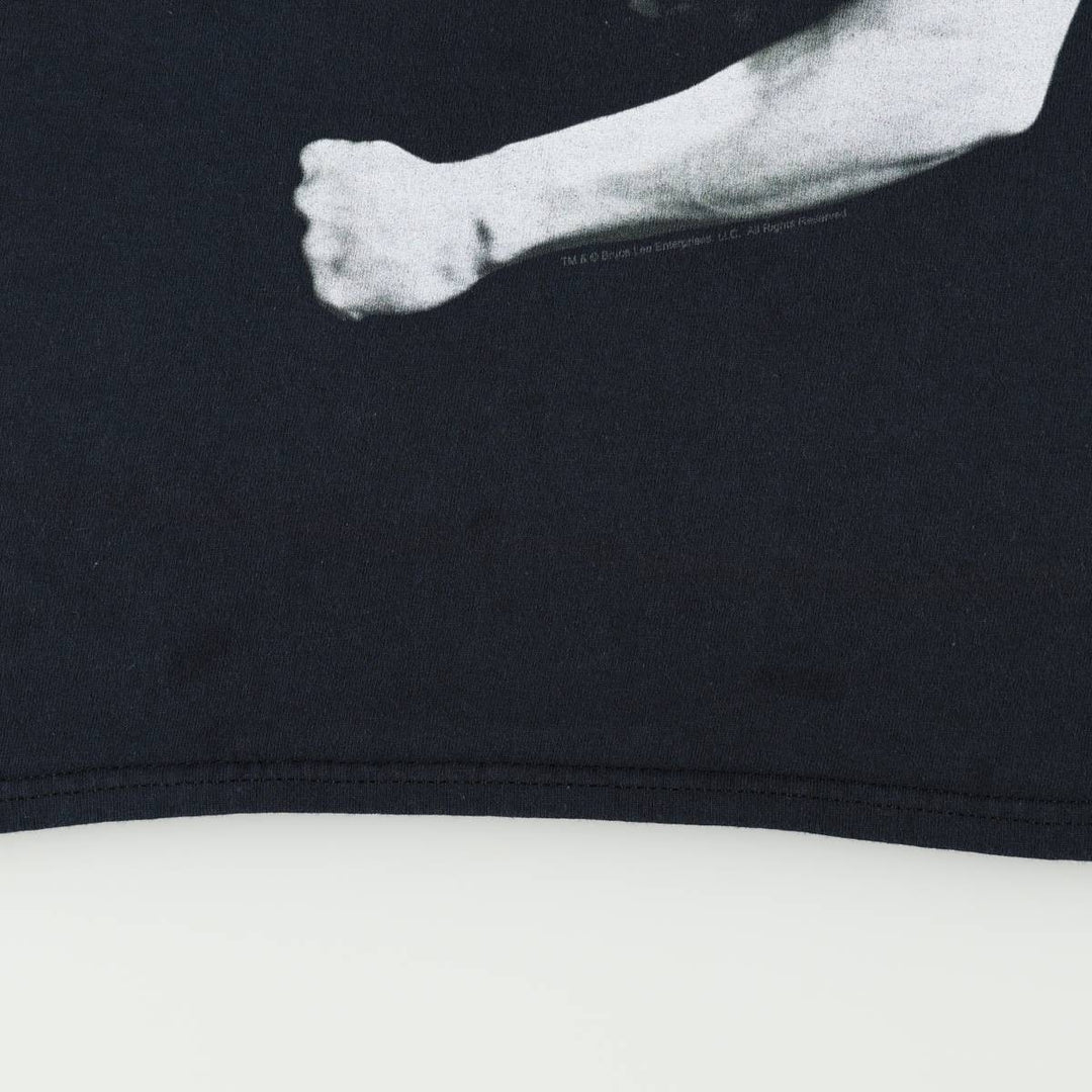 Gildan Bruce Lee Photo T-Shirt, Women's Size S (approx.) cotton black type Vintage Second Hand