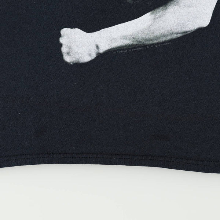 Gildan Bruce Lee Photo T-Shirt, Women's Size S (approx.) cotton black type Vintage Second Hand