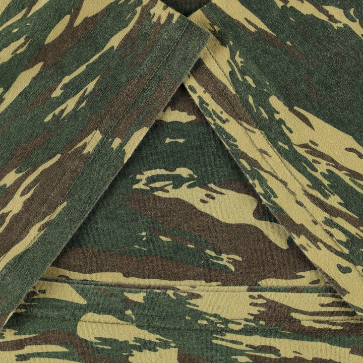 ARMYMANIA Camouflage Pattern Tiger Stripe Camo Print T-Shirt (Women's Size L) unclear Khaki type Vintage Second Hand
