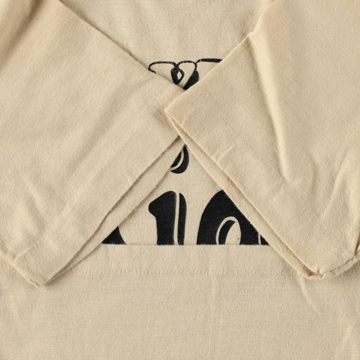 Vintage Printed T-shirt, Women's Size S unclear Beige type Vintage Second Hand