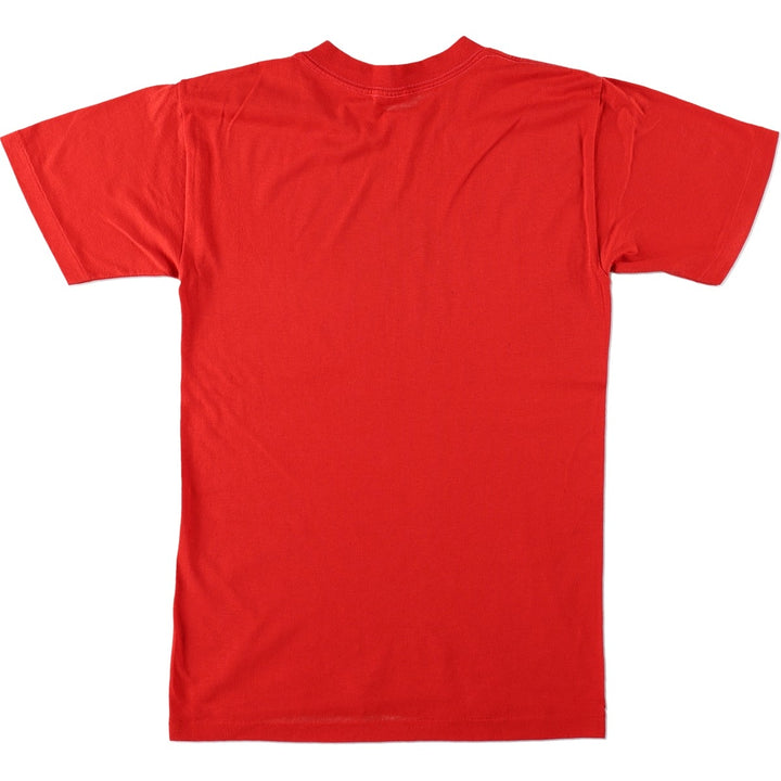 70s-80'S sportswear souvenir T-shirt, made in USA, women's size M equivalent, vintage. polyester red type Vintage Second Hand