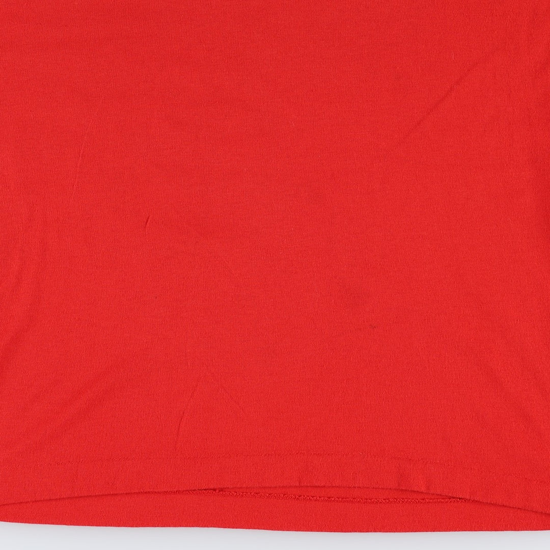 70s-80'S sportswear souvenir T-shirt, made in USA, women's size M equivalent, vintage. polyester red type Vintage Second Hand