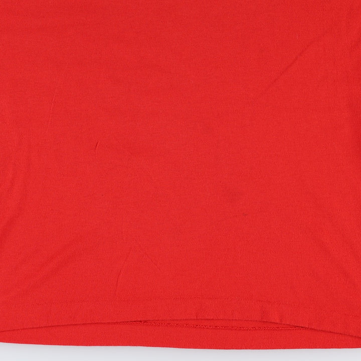 70s-80'S sportswear souvenir T-shirt, made in USA, women's size M equivalent, vintage. polyester red type Vintage Second Hand
