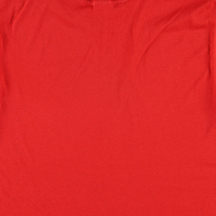 70s-80'S sportswear souvenir T-shirt, made in USA, women's size M equivalent, vintage. polyester red type Vintage Second Hand