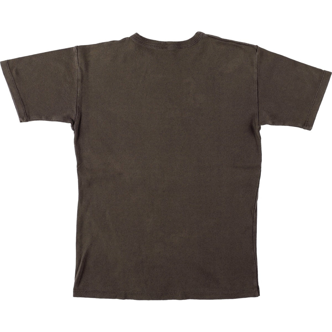 Printed T-shirt, Women's size M cotton brown type Vintage Second Hand