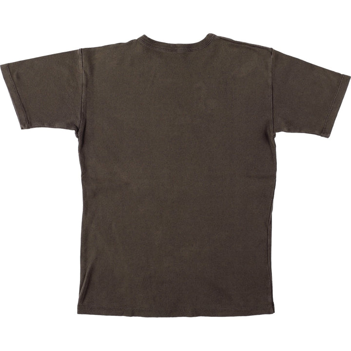 Printed T-shirt, Women's size M cotton brown type Vintage Second Hand