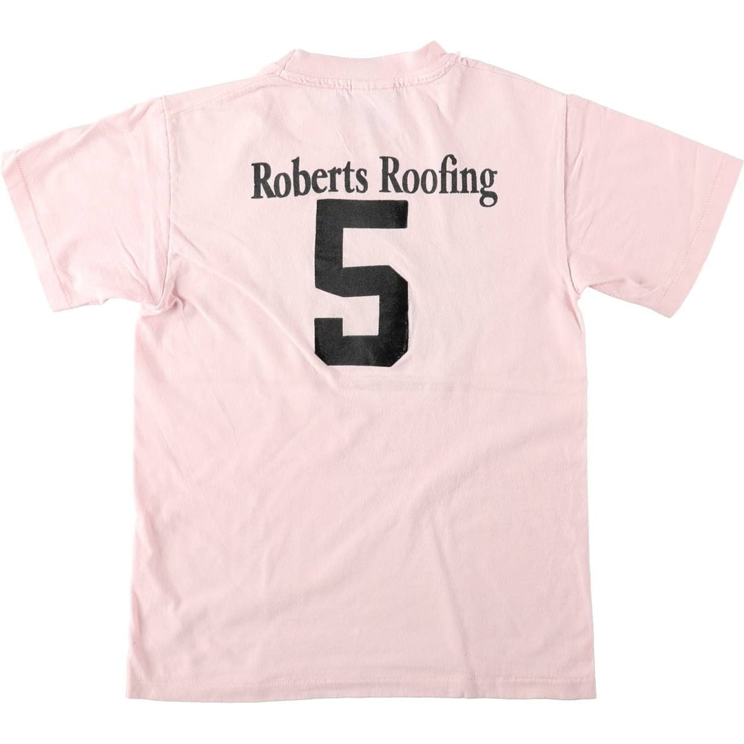 90'S Hanes Print T-Shirt, Made in USA, Men's Size S (Equivalent), Vintage cotton pink type Vintage Second Hand