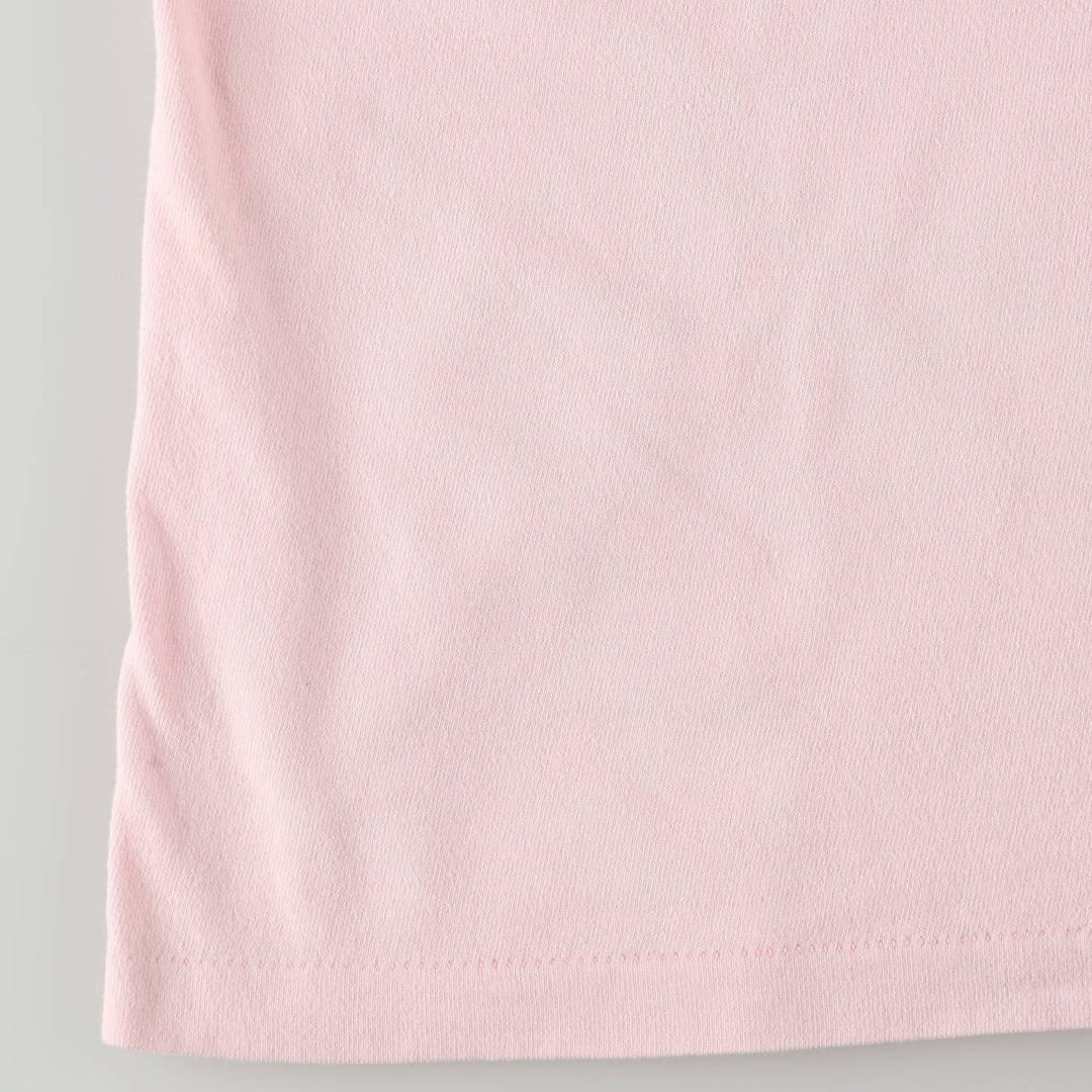 90'S Hanes Print T-Shirt, Made in USA, Men's Size S (Equivalent), Vintage cotton pink type Vintage Second Hand
