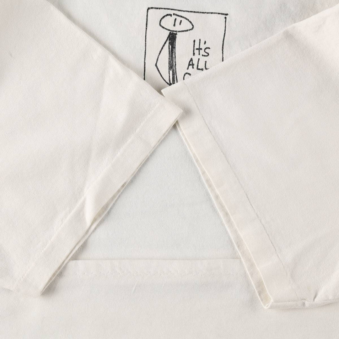 90'S Anvil Print T-Shirt, Women's Size L (approx.), Vintage cotton white type Vintage Second Hand