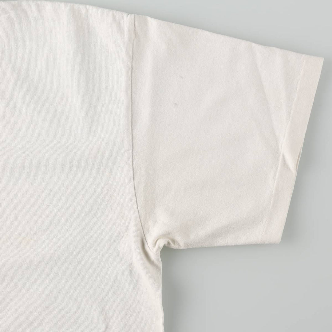 90'S Anvil Print T-Shirt, Women's Size L (approx.), Vintage cotton white type Vintage Second Hand