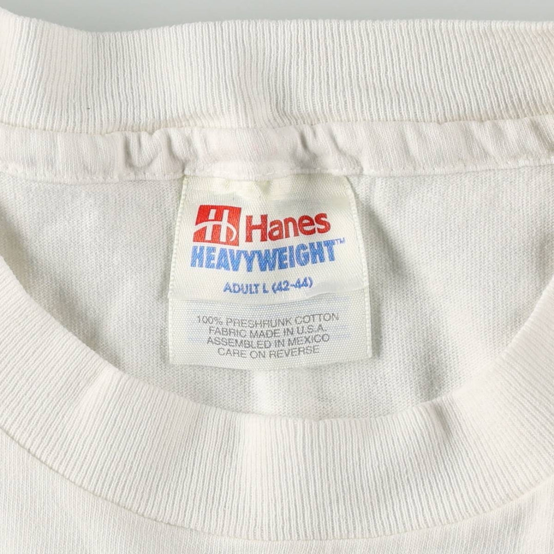 90s-00'S Hanes Teddy Bear Pattern Print T-Shirt, Men's Size L (approx.), Vintage cotton white type Vintage Second Hand