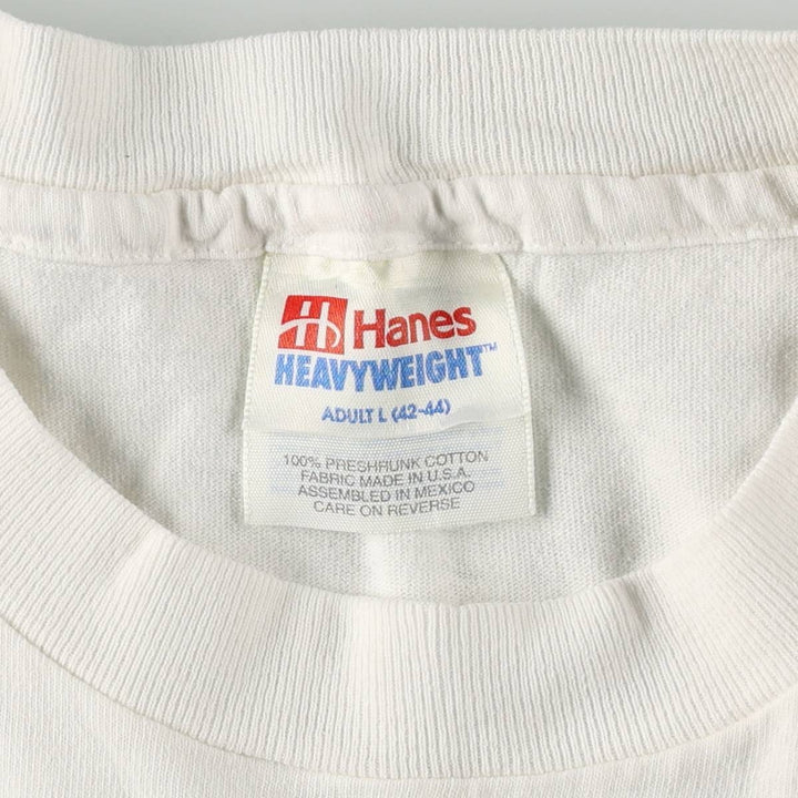 90s-00'S Hanes Teddy Bear Pattern Print T-Shirt, Men's Size L (approx.), Vintage cotton white type Vintage Second Hand