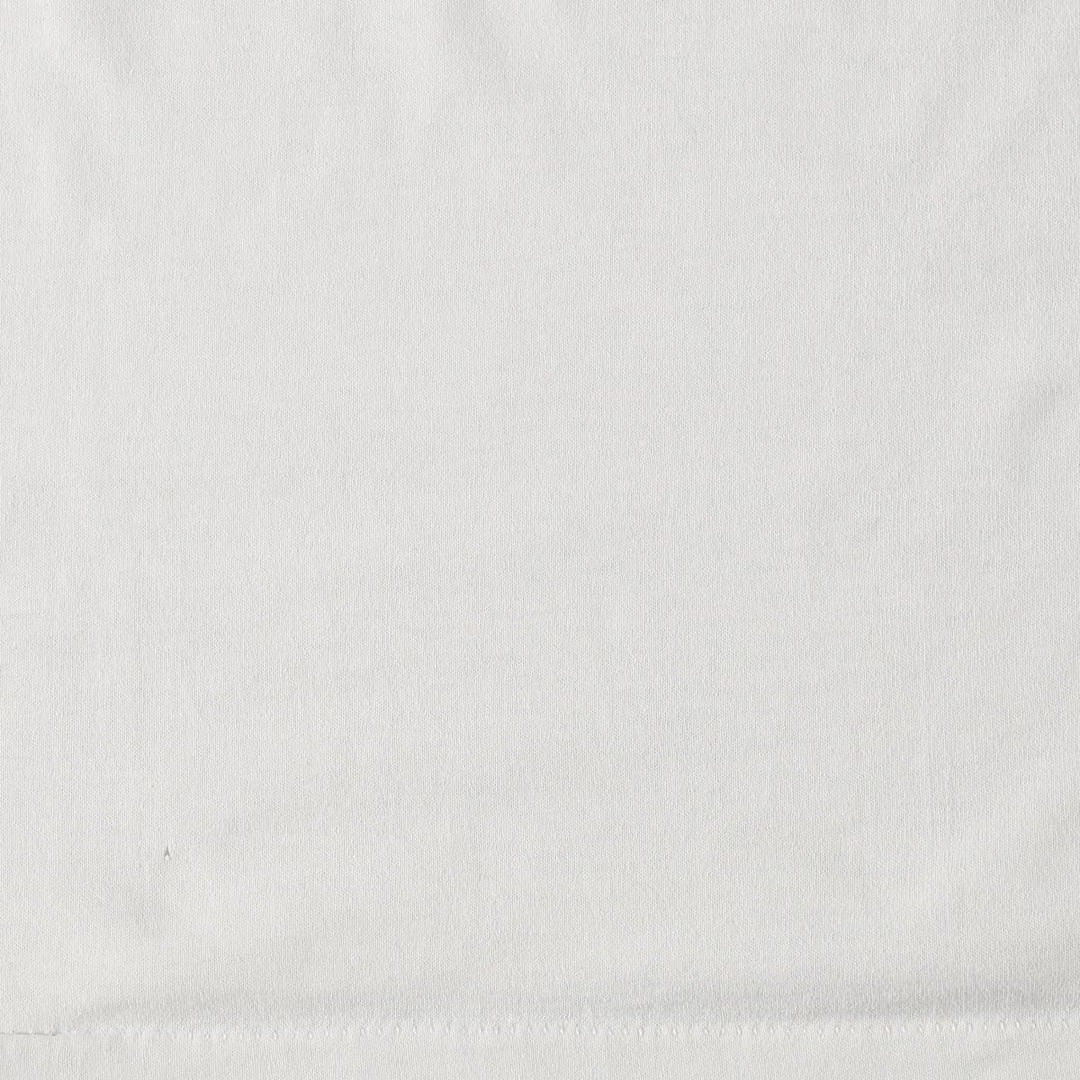 Printed T-shirt, Made in USA, Men's Size L (equivalent), Vintage polyester white type Vintage Second Hand