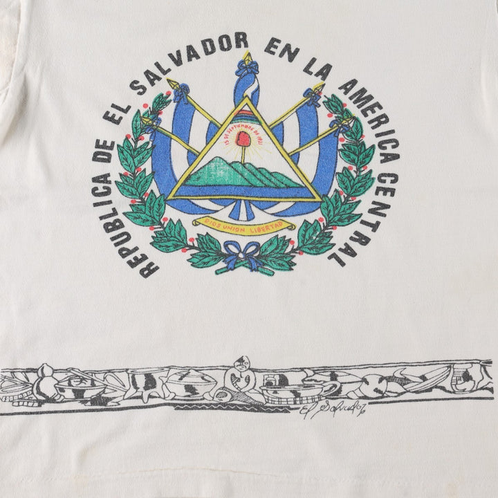 Souvenir T-shirt, Women's Size S (approx.), Vintage cotton white type Vintage Second Hand