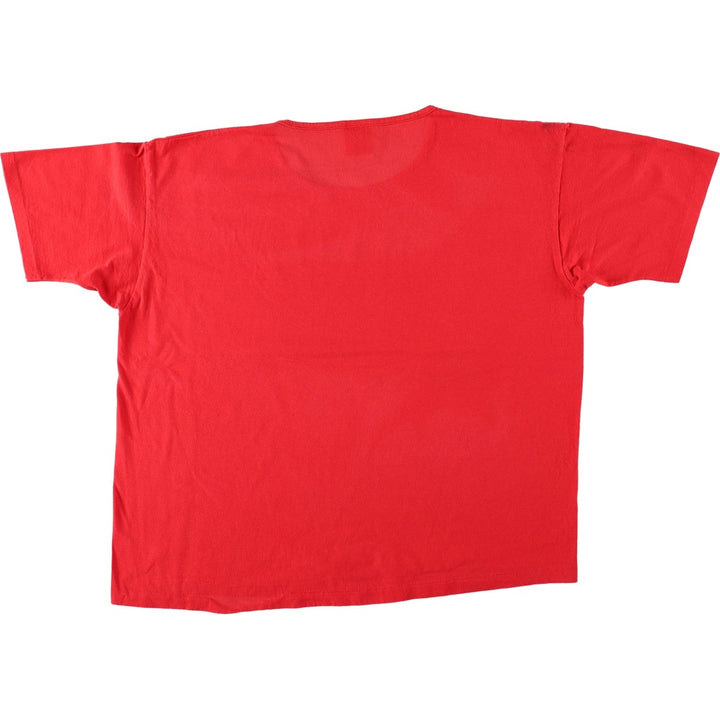 90'S ONEITA Print T-Shirt, Made in USA, Women's Size XL (Equivalent), Vintage cotton red type Vintage Second Hand