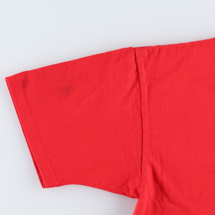 90'S ONEITA Print T-Shirt, Made in USA, Women's Size XL (Equivalent), Vintage cotton red type Vintage Second Hand