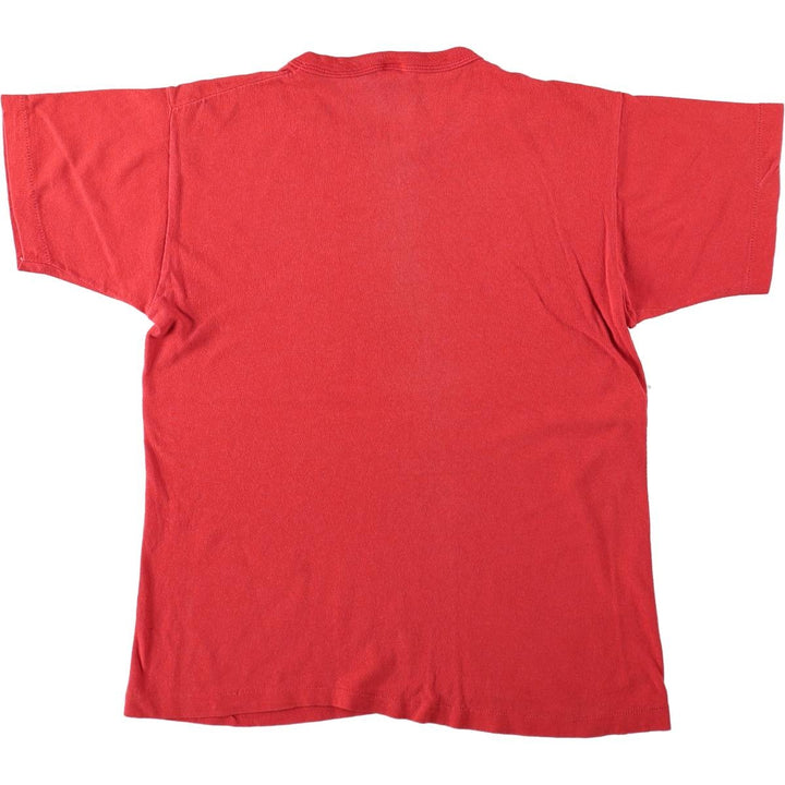 80'S Russell Print T-Shirt, Made in USA, Women's Size M (Equivalent), Vintage cotton red type Vintage Second Hand