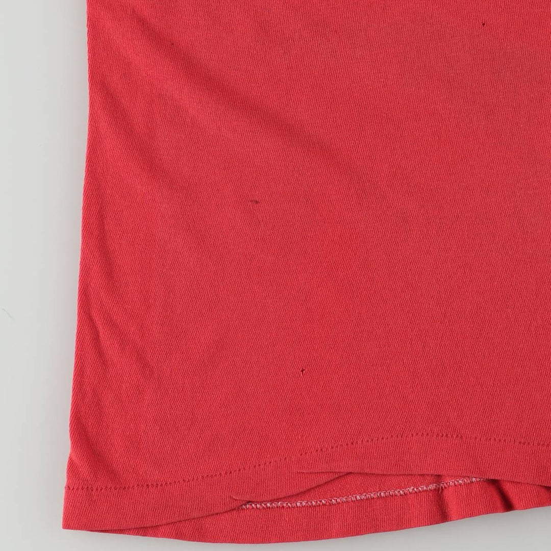 80'S Russell Print T-Shirt, Made in USA, Women's Size M (Equivalent), Vintage cotton red type Vintage Second Hand