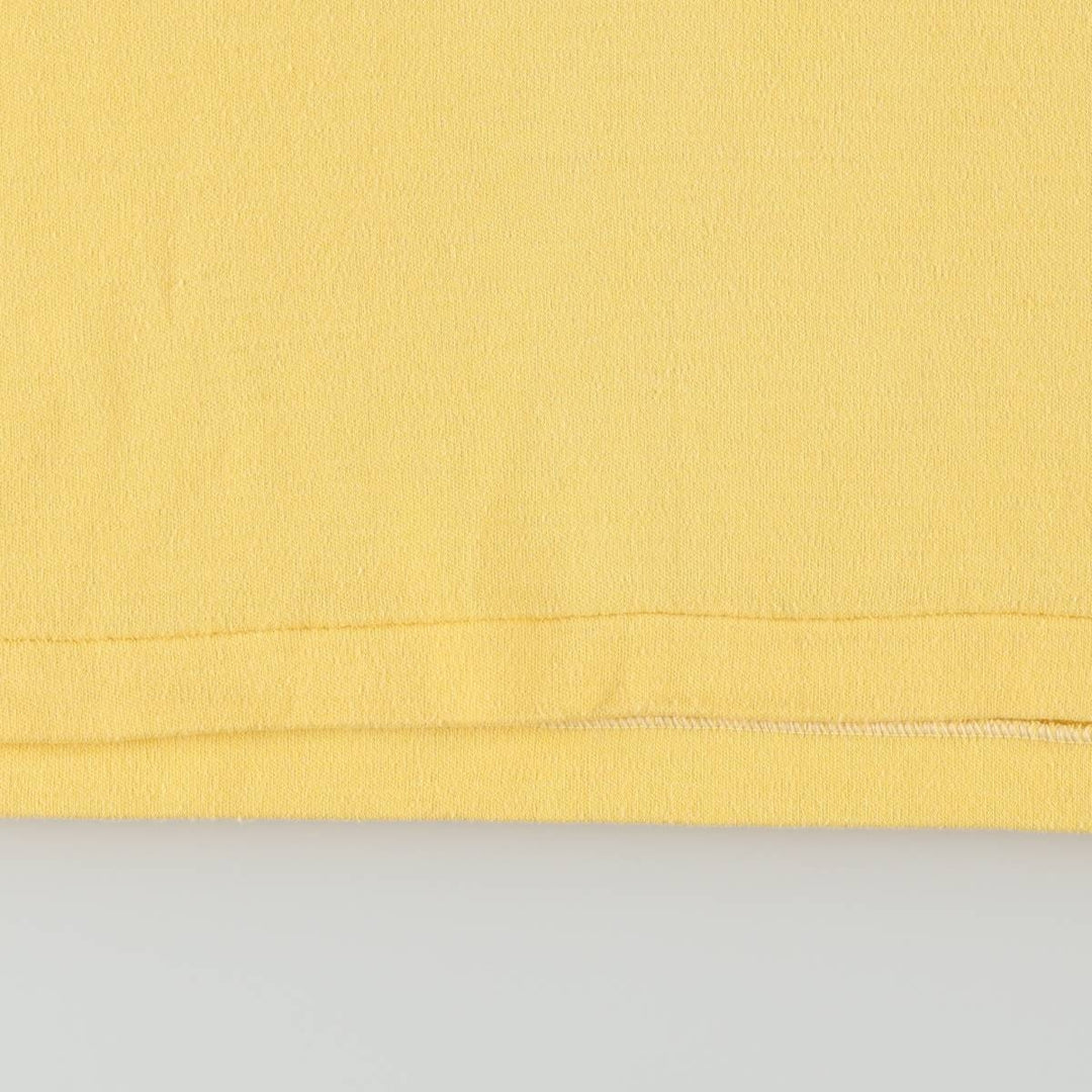 Shoreline Sportswear College T-Shirt, Made in USA, Women's Size M (Equivalent), Vintage polyester yellow type Vintage Second Hand
