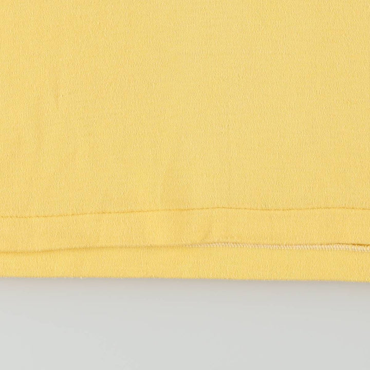 Shoreline Sportswear College T-Shirt, Made in USA, Women's Size M (Equivalent), Vintage polyester yellow type Vintage Second Hand