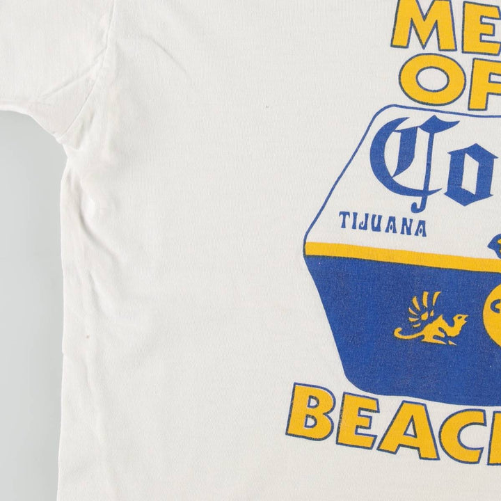 CORONA EXTRA Advertising T-shirt, Women's Size M (approx.), Vintage unclear white type Vintage Second Hand