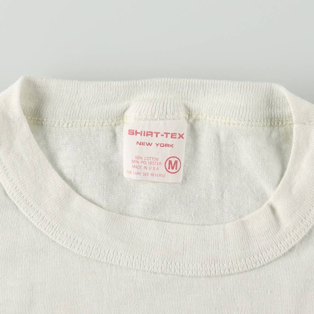 80'S SHIRT-TEX Disney DELTA AIR LINES Advertising T-Shirt, Made in USA, Women's Size M (approx.), Vintage cotton white type Vintage Second Hand