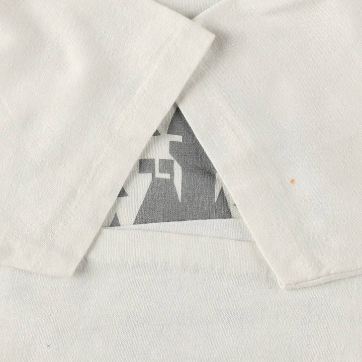 80'S SHIRT-TEX Disney DELTA AIR LINES Advertising T-Shirt, Made in USA, Women's Size M (approx.), Vintage cotton white type Vintage Second Hand