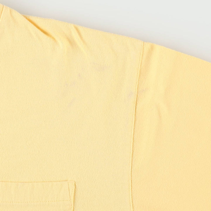 2000'S Disney Lady and the Tramp character embroidered T-shirt, women's size L (approx.) cotton yellow type Vintage Second Hand