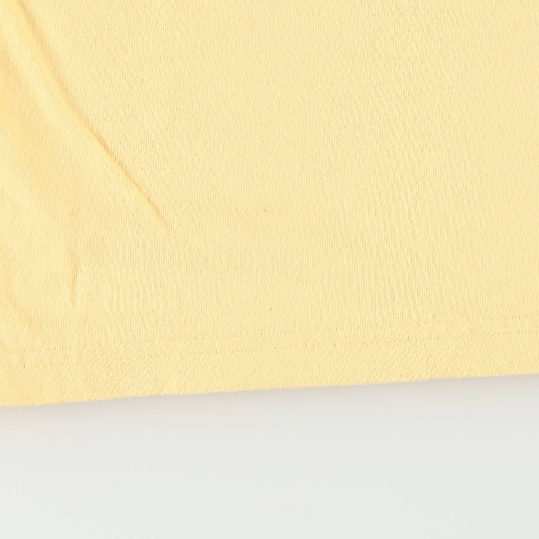 2000'S Disney Lady and the Tramp character embroidered T-shirt, women's size L (approx.) cotton yellow type Vintage Second Hand