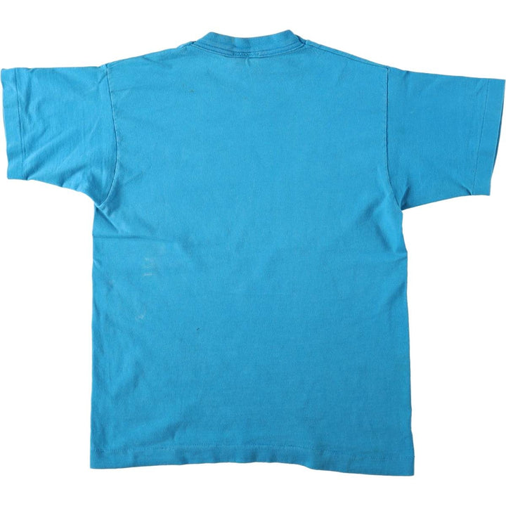 90'S RUGRATS Large Print Character T-Shirt, Made in USA, Women's Size L (Equivalent), Vintage cotton Blue type light blue Vintage Second Hand