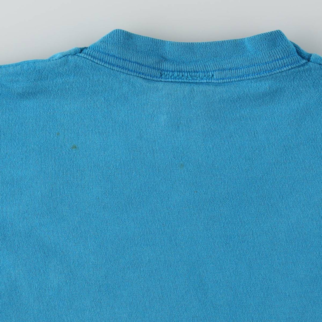 90'S RUGRATS Large Print Character T-Shirt, Made in USA, Women's Size L (Equivalent), Vintage cotton Blue type light blue Vintage Second Hand