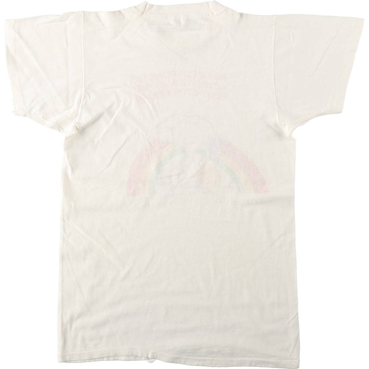 SNOOPY character print T-shirt, women's size S (approx.), vintage. unclear white type Vintage Second Hand