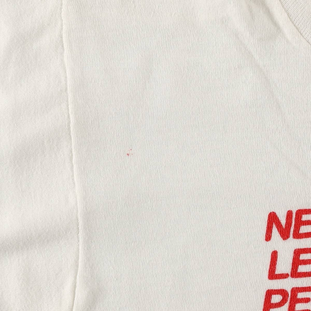 SNOOPY character print T-shirt, women's size S (approx.), vintage. unclear white type Vintage Second Hand