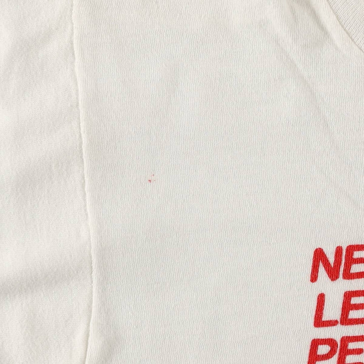 SNOOPY character print T-shirt, women's size S (approx.), vintage. unclear white type Vintage Second Hand