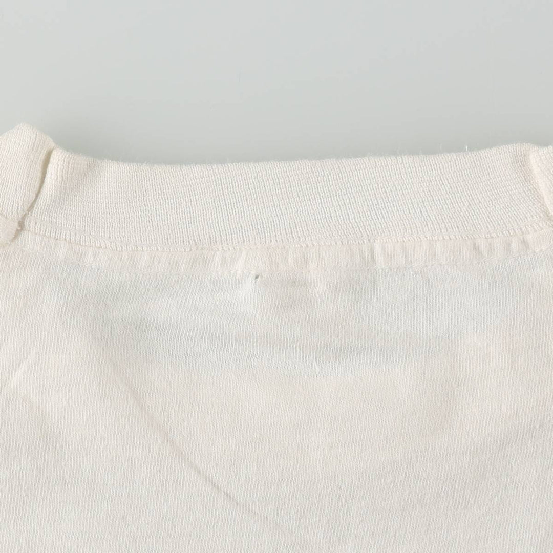 SNOOPY character print T-shirt, women's size S (approx.), vintage. unclear white type Vintage Second Hand
