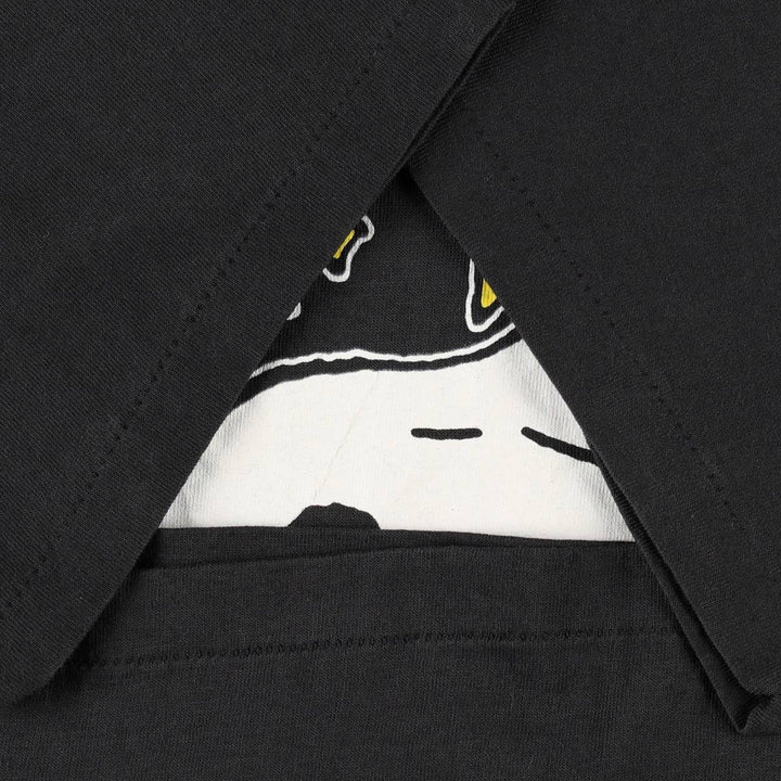 90'S FLIRTS SNOOPY Woodstock Character Print T-Shirt, Made in USA, Men's Size S (approx.), Vintage cotton black type Vintage Second Hand
