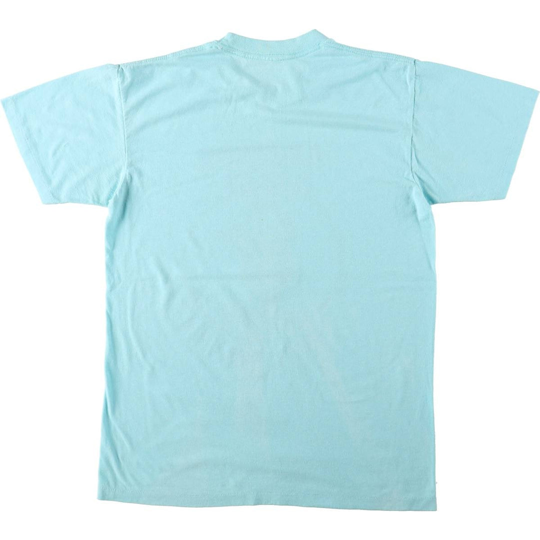 1970'S Garfield character print t-shirt, women's size L equivalent, vintage. unclear Blue type light blue Vintage Second Hand