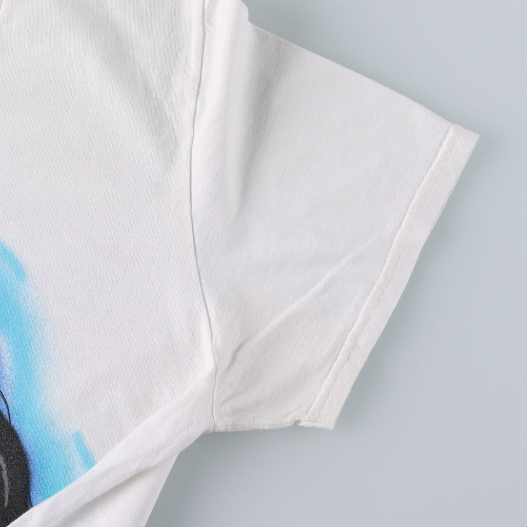AALIYAH Wrap T-Shirt (Women's Size S) cotton white type Vintage Second Hand