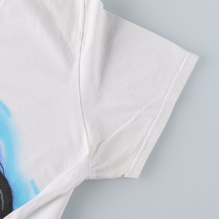 AALIYAH Wrap T-Shirt (Women's Size S) cotton white type Vintage Second Hand