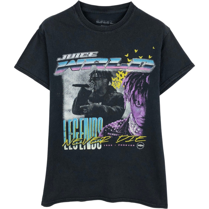 JUICE WRLD Juice World Rap T-shirt Rap T Men's S size cotton black type Vintage Second Hand