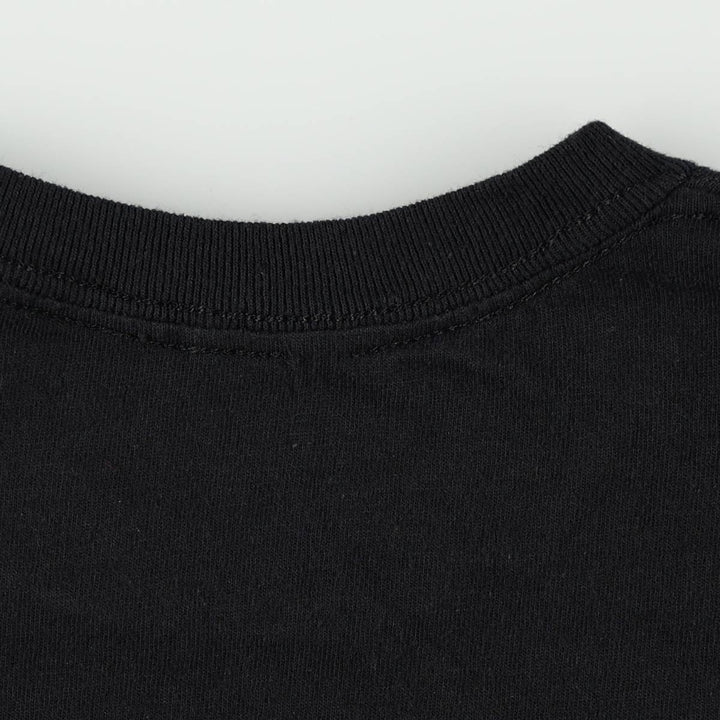 HER Wrap T-shirt, Women's Size M (approx.) cotton black type Vintage Second Hand
