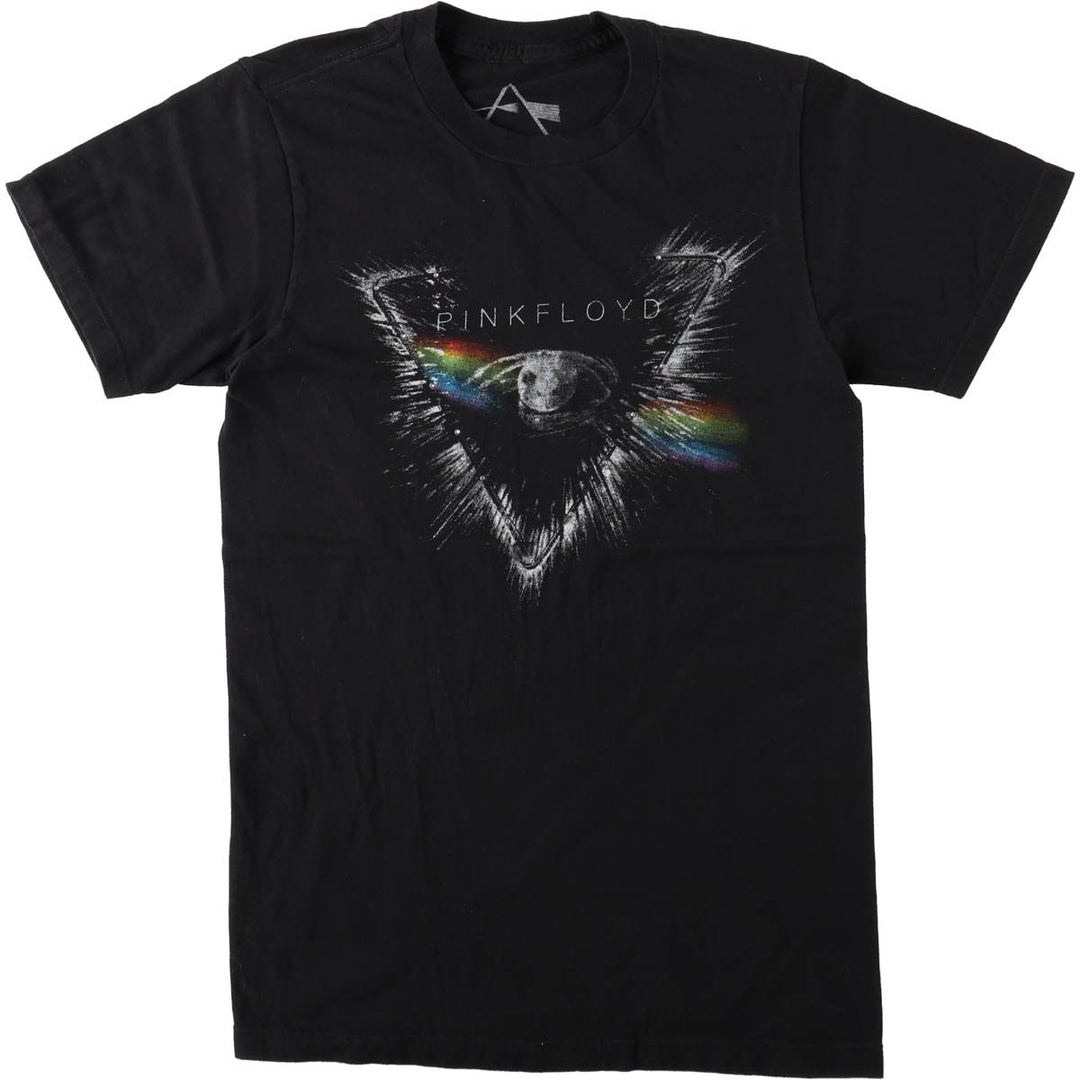 PINK FLOYD Rhinestone Band T-Shirt (Women's Size XS) unclear black type Vintage Second Hand